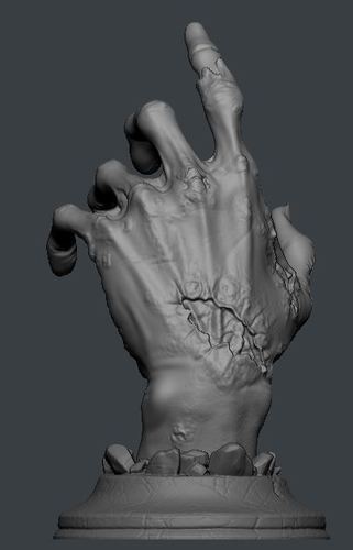 Zombie Hand 3D Print 64585