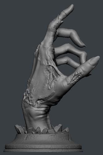 Zombie Hand 3D Print 64586