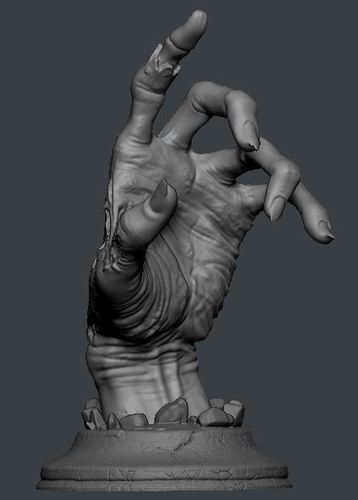 Zombie Hand 3D Print 64587