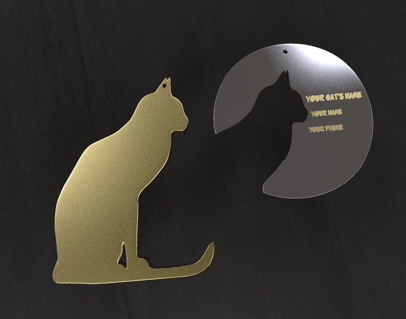 Cat Tag and Cat Necklaces