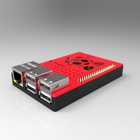 Raspberry Pi case (model B+ / 2 / 3) - Thumbnail 1