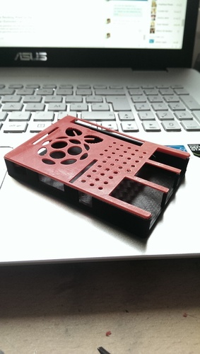 Raspberry Pi case (model B+ / 2 / 3) 3D Print 64764