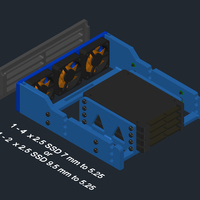 HDD Caddy 1-4 SSDs to 5.25 bay  - Thumbnail 2