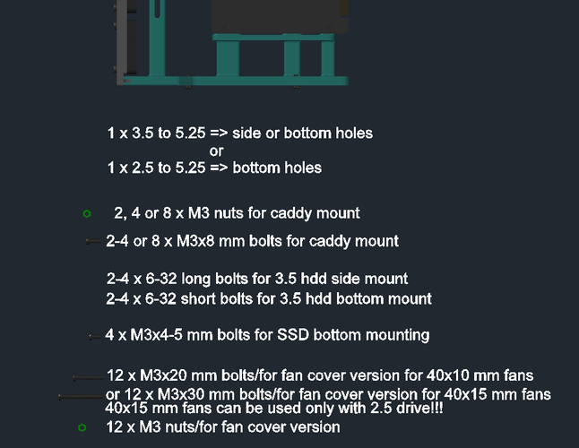 HDDCaddy 1x2.5 or 3.5 to 5.25 3D Print 64976