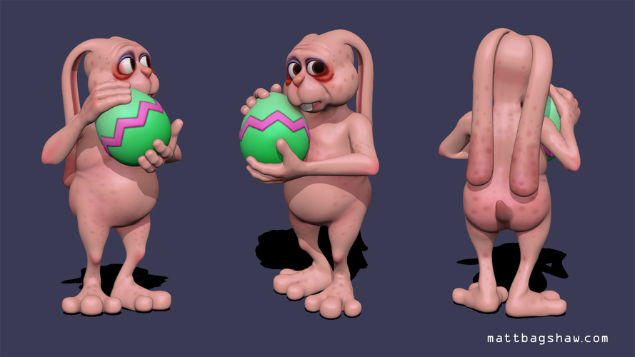 Easter Bunny 3D Print 650