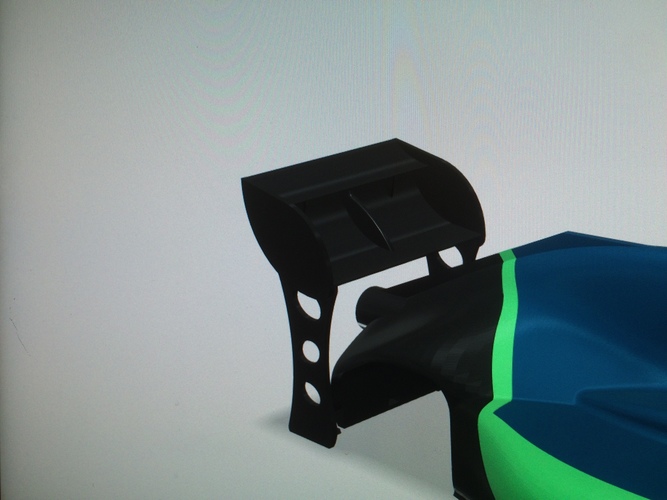open rc f1 rear spoilers 3D Print 65003