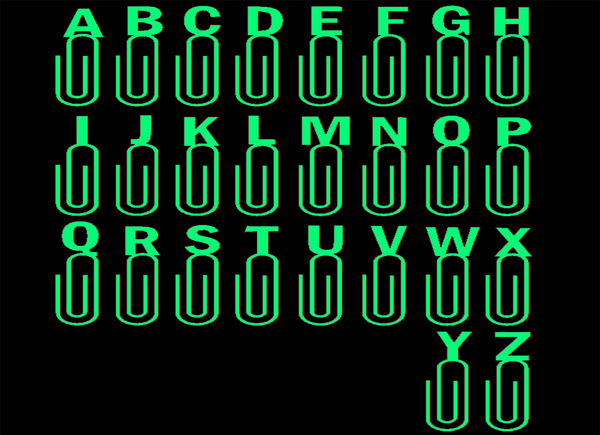 paperclips-Alphabet