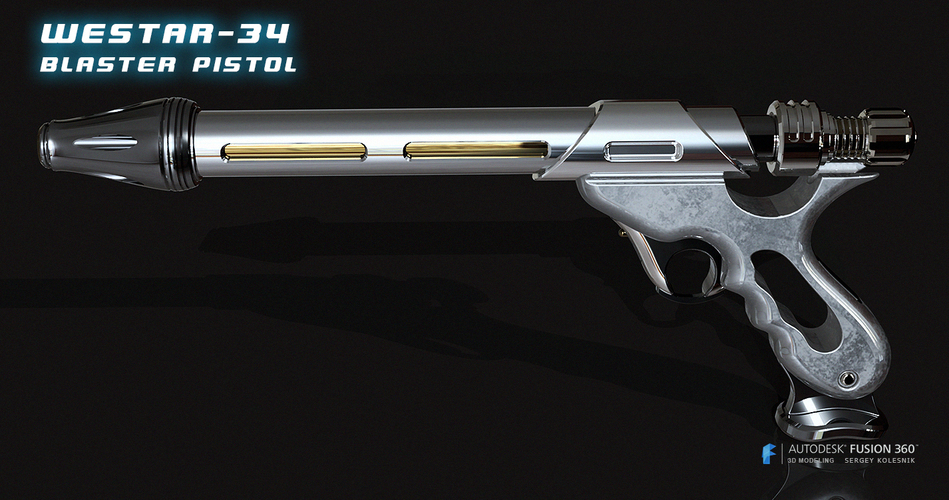 WESTAR-34 blaster pistol 3D Print 65071