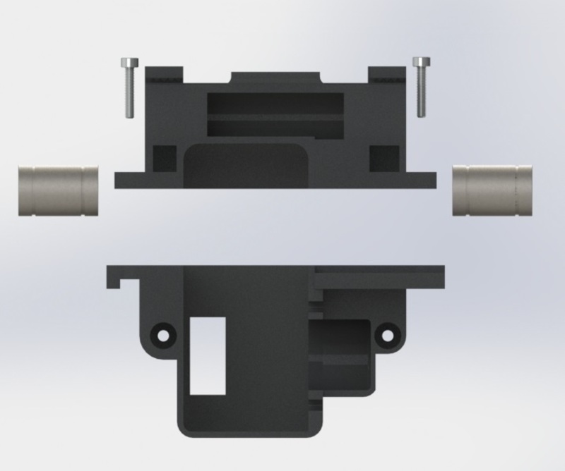 Davinci 1 Right X axis carriage for 15mm x 8mm linear bearings - Pinshape