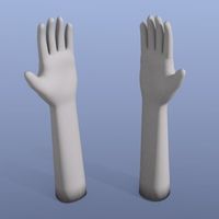Small Doll's arms (first try) 3D Printing 65146