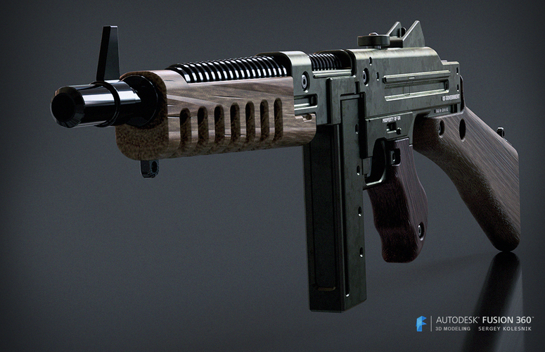 Wolfenstein: The New Order SMG 3D Print 65164