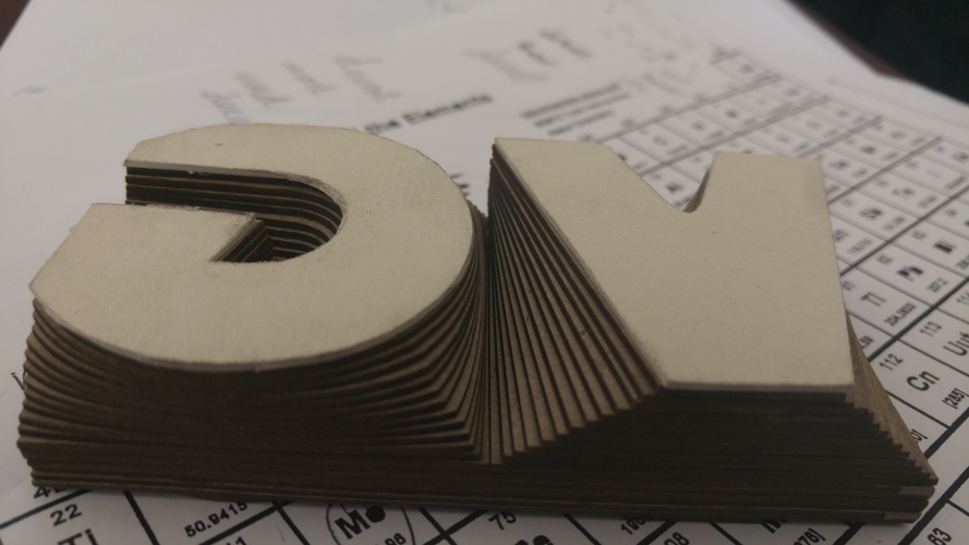 VG (Very Good) Initials Stamp Piece 3D Print 65177