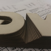 VG (Very Good) Initials Stamp Piece - Thumbnail 2