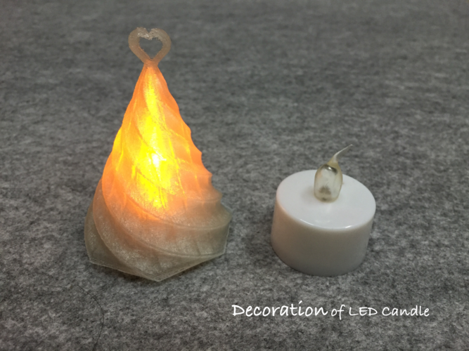 Decoration of LED candle 3D Print 65224
