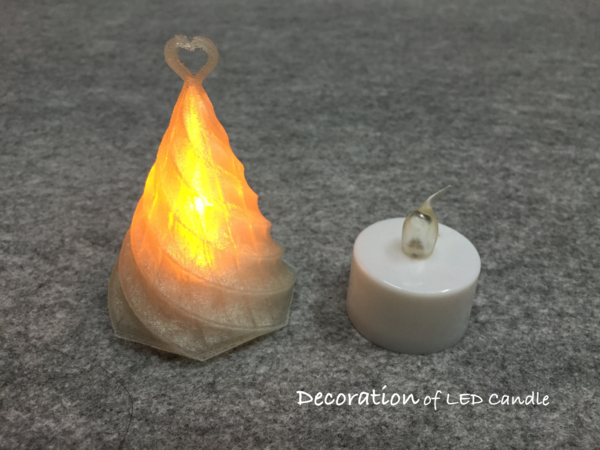 Decoration of LED candle