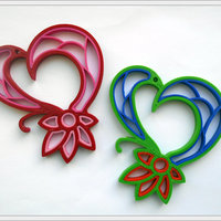 Small Quilling heart. 3D Printing 65326