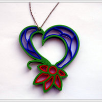 Quilling heart. - Thumbnail 4