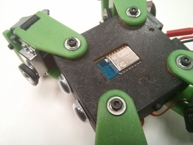 Kame: 8DOF small quadruped robot 3D Print 65375