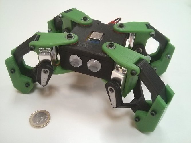 Kame: 8DOF small quadruped robot 3D Print 65376