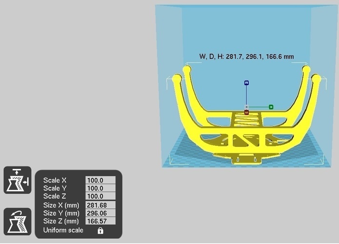DJI F550 Landing Gear 3D Print 65440
