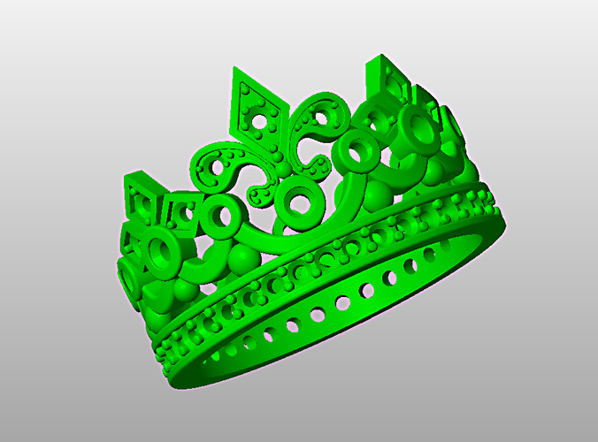 crown ring 3D Print 65622