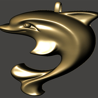 Small Dolfin-Keychain 3D Printing 65625