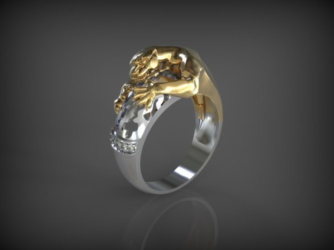Ring-Panthera-2parts 3D Print 65635