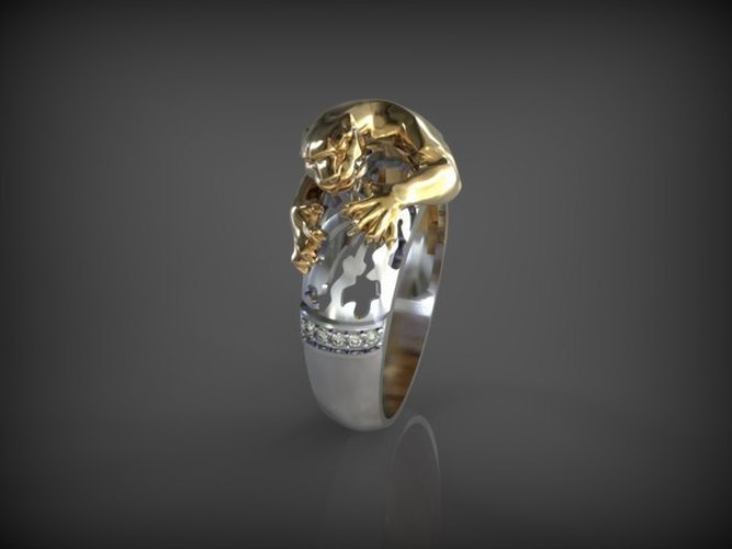 Ring-Panthera-2parts 3D Print 65636