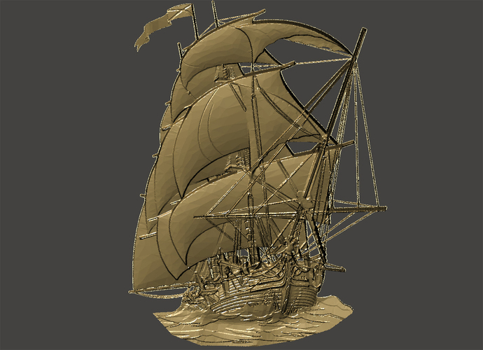 Boat-relief 3D Print 65641