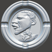 Small Ashtray-Obama 3D Printing 65643