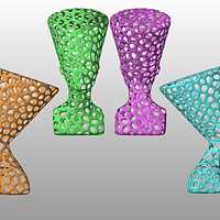 Small Nefertiti-Voronoï 3D Printing 65650