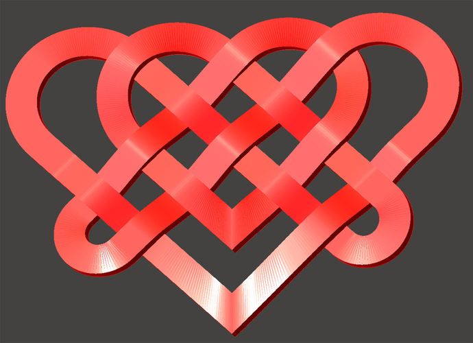 Celtic-Knot-Heart 3D Print 65654