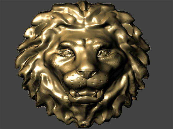 Medium Lion-Head 3D Printing 65665