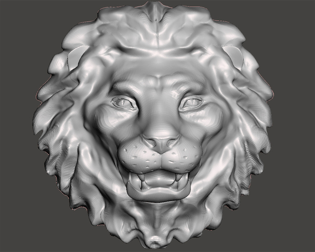 Lion-Head 3D Print 65666