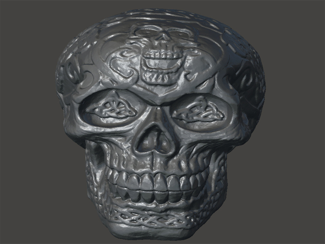 Skull-engraving 3D Print 65673