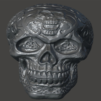 Small Skull-engraving 3D Printing 65673