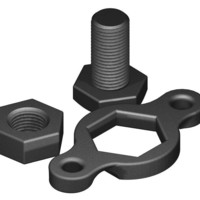 Bolt, Nut, and Wrench - Thumbnail 1