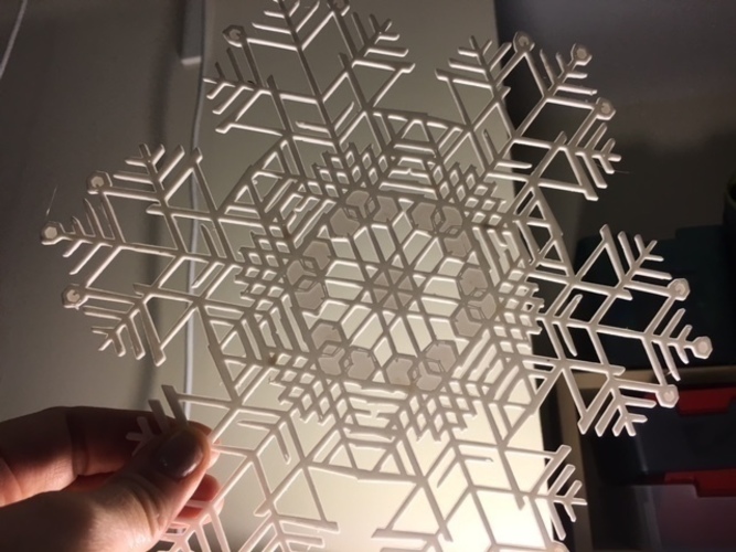 Huge Snowflakes - from the Snowflake Machine 3D Print 65726