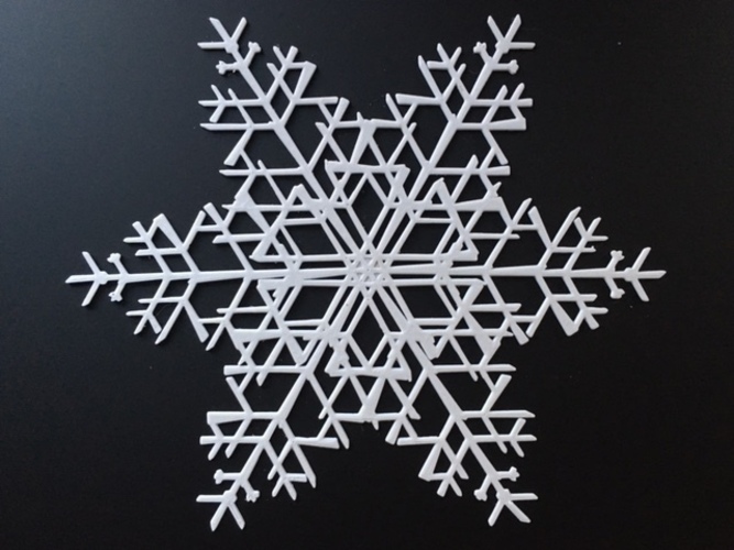 Huge Snowflakes - from the Snowflake Machine 3D Print 65728