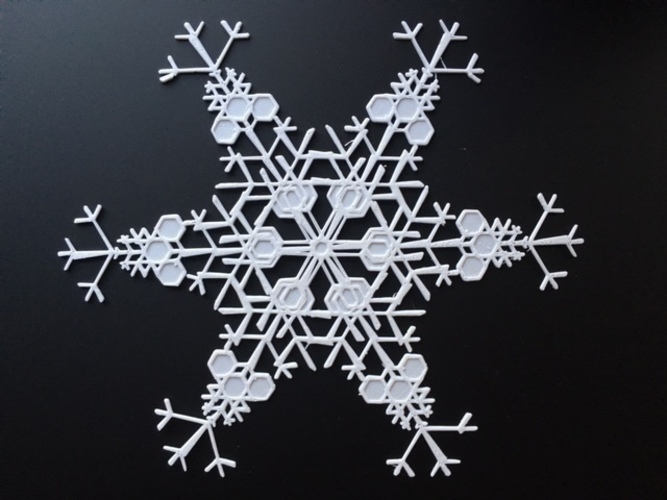 Huge Snowflakes - from the Snowflake Machine 3D Print 65729