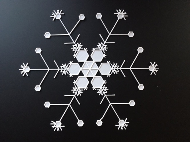 Huge Snowflakes - from the Snowflake Machine 3D Print 65732