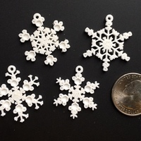 Small Tiny Snowflake Ornaments - from the Snowflake Machine 3D Printing 65737