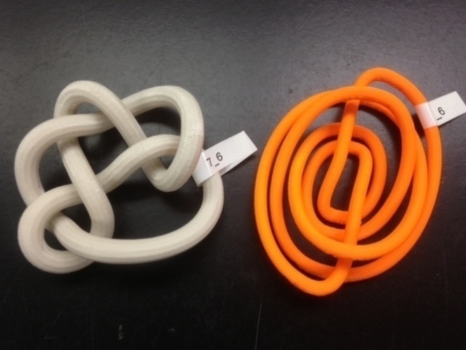 Spiral Conformation of Knot 7_6 3D Print 65741