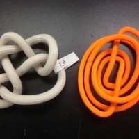 Small Spiral Conformation of Knot 7_6 3D Printing 65741