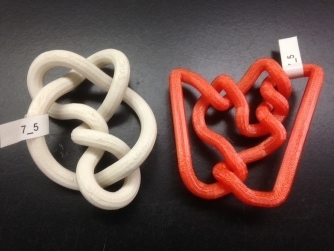 Tangle Conformation of Knot 7_5 3D Print 65743