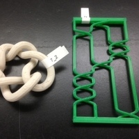 Small Braid Representation of Knot 7_2 3D Printing 65749