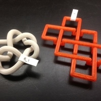 Small Mosaic Conformation of Knot 6_1 3D Printing 65757