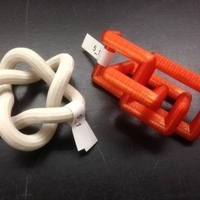 Small Lattice Conformation of Knot 5_1 3D Printing 65762