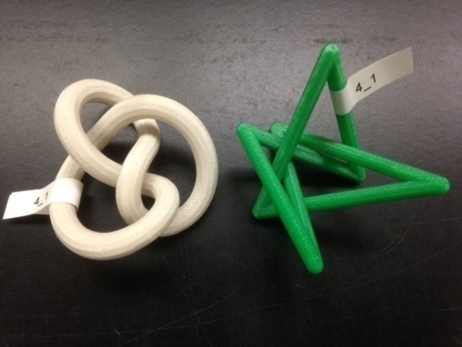 Minimal Stick Conformation of Knot 4_1 3D Print 65764