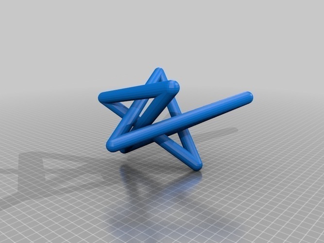 Minimal Stick Conformation of Knot 4_1 3D Print 65765